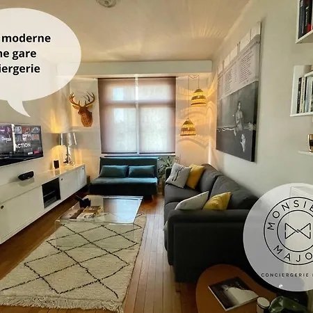 Appart Cosy 55m2 Avec Balcon Proche Gare 2p *